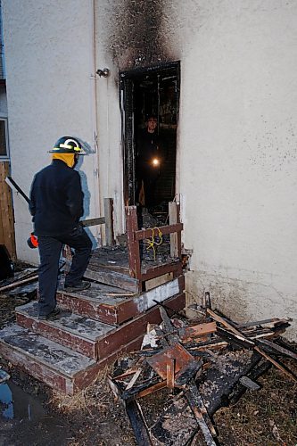 BORIS MINKEVICH / WINNIPEG FREE PRESS  080410 Fire scene at 460 Prichard Ave.