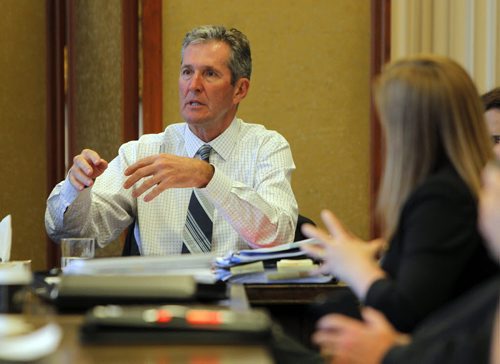 BORIS MINKEVICH / WINNIPEG FREE PRESS The NDP questioned Manitoba Premier Brian Pallister about his Costa Rica holdings, Room 254 committee room. June 20, 2016.