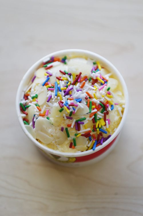JOHN WOODS / WINNIPEG FREE PRESS Malibu Mango ice cream with sprinkles photographed at Marble Slab Monday, June 20, 2016.