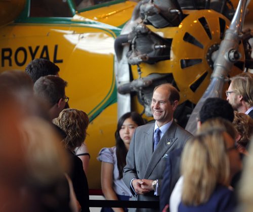 BORIS MINKEVICH / WINNIPEG FREE PRESS Prince Edward at  the Duke of Edinburgh Award's ceremony at the Royal Aviation Museum of Western Canada. June 22, 2016.