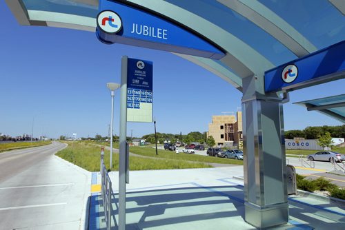 BORIS MINKEVICH / WINNIPEG FREE PRESS Winnipeg Rapid Transit Jubilee station. Various angles and views. Shot from Jubilee and Pembina Highway area. June 28, 2016.