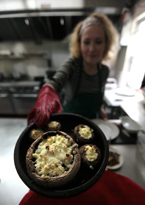 PHIL HOSSACK / WINNIPEG FREE PRESS - Saperavi, Chef Lena Sanina serves up a sizzling clay pot of Soko, Mushrooms and Cheese., See review. July 5, 2016