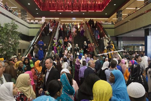 ZACHARY PRONG / WINNIPEG FREE PRESS  Thousands of people gathered at the RBC Convention Centre for Eid celebrations on July 6, 2016. Eid marks the end of the Muslim holy month of Ramadam.