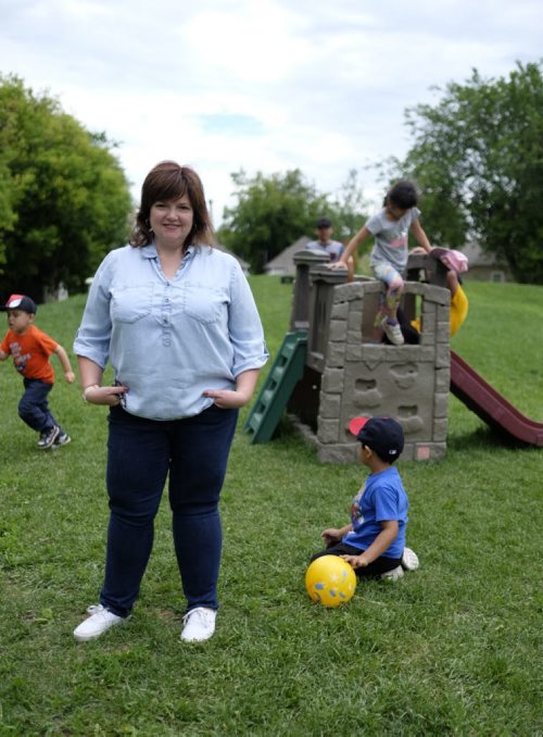 ZACHARY PRONG / WINNIPEG FREE PRESS  Amanda Bokovay at the Eagle Wing Early Education Centre where she is the Director. Thanks to the Sunshine Fund Bokovay was able to attend Camp Stevens when she was a child,. July 7, 2016.