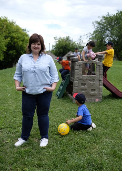 ZACHARY PRONG / WINNIPEG FREE PRESS  Amanda Bokovay at the Eagle Wing Early Education Centre where she is the Director. Thanks to the Sunshine Fund Bokovay was able to attend Camp Stevens when she was a child,. July 7, 2016.