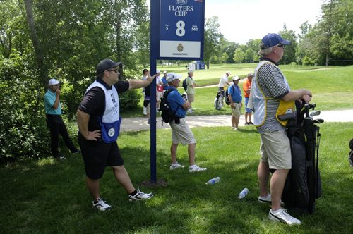 ZACHARY PRONG / WINNIPEG FREE PRESS  Spectators watch the Players Cup at the Niakwa Golf Course on July 7, 2016.