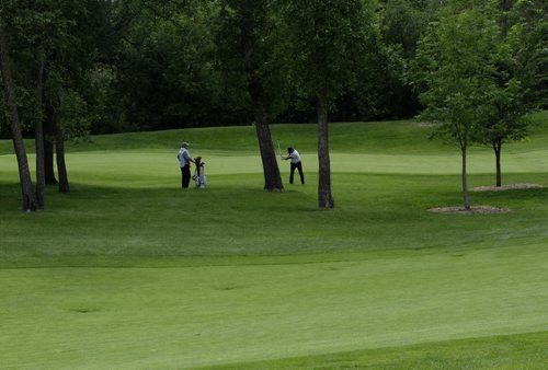 ZACHARY PRONG / WINNIPEG FREE PRESS  A golfer takes a shot during the Players Cup at the Niakwa Golf Course on July 7, 2016.