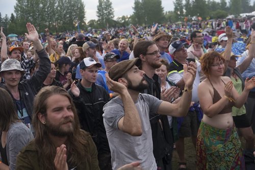 ZACHARY PRONG / WINNIPEG FREE PRESS  People enjoy live music at Folkfest on July 9, 2016.