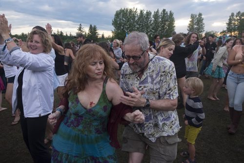 ZACHARY PRONG / WINNIPEG FREE PRESS  People enjoy live music at Folkfest on July 9, 2016.