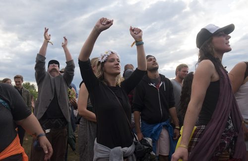 ZACHARY PRONG / WINNIPEG FREE PRESS  People enjoy live music at Folkfest on July 9, 2016.