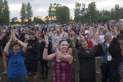 ZACHARY PRONG / WINNIPEG FREE PRESS  People enjoy live music at Folkfest on July 9, 2016.