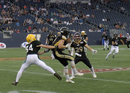 ZACHARY PRONG / WINNIPEG FREE PRESS  Chase Ellingson of Team Manitoba intercepts the ball on July 9, 2016.