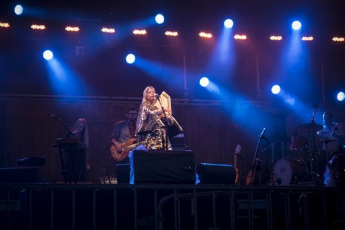 ZACHARY PRONG / WINNIPEG FREE PRESS  Basia Bulat performs at Folkfest on July 9, 2016.