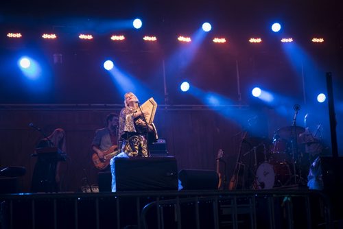 ZACHARY PRONG / WINNIPEG FREE PRESS  Basia Bulat performs at Folkfest on July 9, 2016.