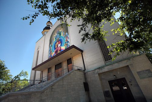 PHIL HOSSACK / WINNIPEG FREE PRESS -   Holy Trinity Cathedral, the Ukranian Orthodox Cathedral at Mountain on Main damaged by fire. See story. July 15, 2016