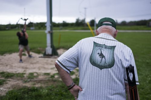 ZACHARY PRONG / WINNIPEG FREE PRESS  Don Cook, one of the club's longest participating members, waits for his turn. June 29, 2016.