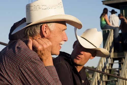 ZACHARY PRONG / WINNIPEG FREE PRESS  Dr. Ken Johnson and Constable Dionne (DIONNE ASKED US NOT TO USE HIS NAME) at the Morris Stampede.  July 21, 2016.