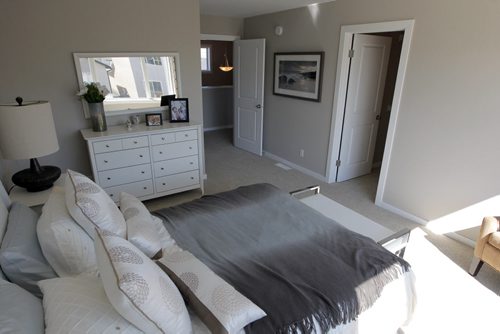 BORIS MINKEVICH / WINNIPEG FREE PRESS HOMES - 59 John Pelland Road in Sage Creek. Contact is Kensington Homes  salesman Rene Giroux.  Master bedroom. July 25, 2016