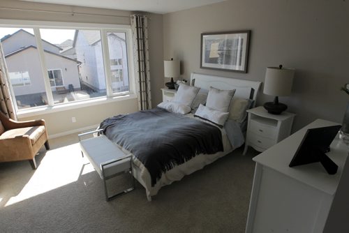 BORIS MINKEVICH / WINNIPEG FREE PRESS HOMES - 59 John Pelland Road in Sage Creek. Contact is Kensington Homes  salesman Rene Giroux.  Master bedroom. July 25, 2016