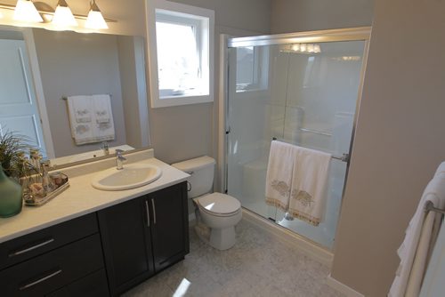 BORIS MINKEVICH / WINNIPEG FREE PRESS HOMES - 59 John Pelland Road in Sage Creek. Contact is Kensington Homes  salesman Rene Giroux.  Master ensuite. July 25, 2016