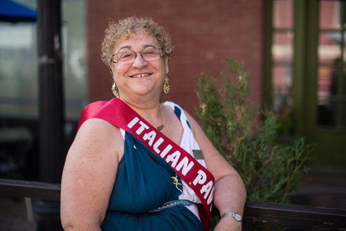 MIKE DEAL / WINNIPEG FREE PRESS Tonina Fiorentino is a volunteer with the Italian Pavilion at this years Folklorama. 160726 - Tuesday, July 26, 2016