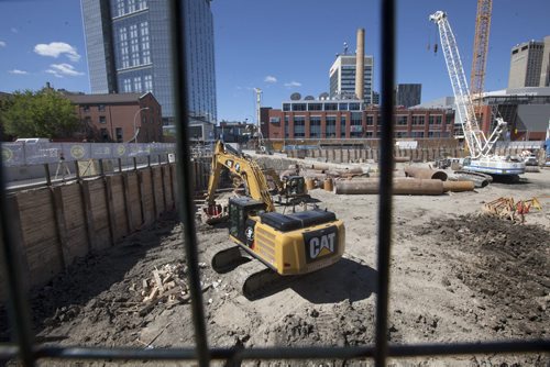 RUTH BONNEVILLE / WINNIPEG FREE PRESS  Views of the development of True North Square on Graham Ave. View from south looking north.   July 28, 2016