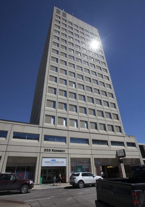 RUTH BONNEVILLE / WINNIPEG FREE PRESS  Photo of the Medical Arts Building on Kennedy street for story about the Manitoba Liquor & Lotteries purchase and conversion of building.  See Larry Kusch story.    July 28, 2016