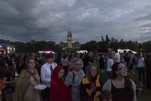 ZACHARY PRONG / WINNIPEG FREE PRESS  Thousands of people gathered at Assiniboine Park for the release of the new Harry Potter book, "Harry Potter and he Cursed Child". JK Rowling, the author of the wildly popular series, says it will be the last Harry Potter Book. July 30, 2016.