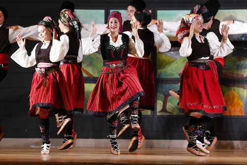 JOHN WOODS / WINNIPEG FREE PRESS Performers dance at the Serbian "KOLO" Pavilion Monday, August 1, 2016.
