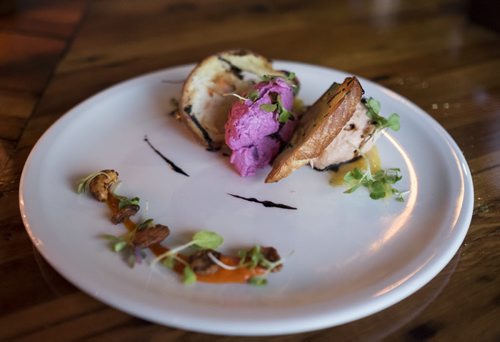 ZACHARY PRONG / WINNIPEG FREE PRESS  The Blind Tiger Coffee Co. - Salmon mousse with toasted croutons. July 30, 2016.