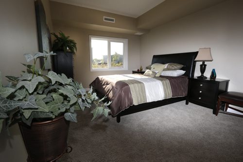 WAYNE GLOWACKI / WINNIPEG FREE PRESS    Homes. For a story on the second phase of The Woods condominiums at 89 Creek Bend Road. The master bedroom in the display suite in The Woods phase one, phase 2 has not been built yet. The sales rep. is  David Powell.   Todd Lewys story  August 03 2016