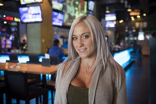 ZACHARY PRONG / WINNIPEG FREE PRESS  Rachel Sacco, the general manager of the Shark Club Sports Bar, is expecting to see an increase in business over the next two and a half weeks as Winnipegers gather to watch the Olympic Games. August 4, 2016.