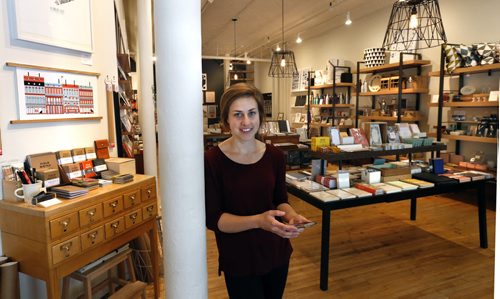 WAYNE GLOWACKI / WINNIPEG FREE PRESS         Danika Bock in her shop Tiny Feast on McDermot Ave., she uses Instagram to promote her business. Jen Zoratti  story  August 04 2016