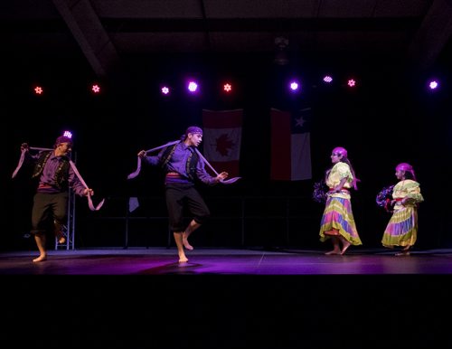 ZACHARY PRONG / WINNIPEG FREE PRESS  Members of Quidel, a youth group that performs traditional Chilean dances, performs at the Chilean Pavilion during Folklorama. August 6, 2016.
