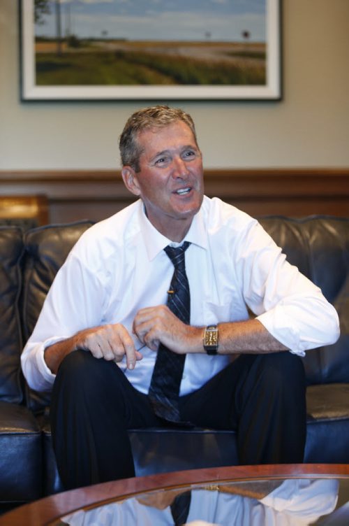 WAYNE GLOWACKI / WINNIPEG FREE PRESS    Manitoba Premier Brian Pallister interviewed in his office.  Nick Martin/Kristin Annable  stories August 9 2016