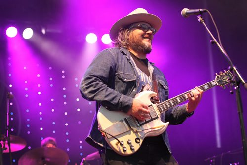 RUTH BONNEVILLE  / WINNIPEG FREE PRESS  Wilco lead singer Jeff Tweedy performs onstage with his band at Interstellar Rodeo at the Forks Saturday night.   Aug 13 / 2016