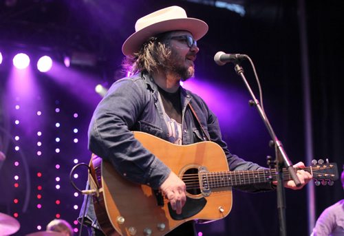 RUTH BONNEVILLE  / WINNIPEG FREE PRESS  Wilco lead singer Jeff Tweedy performs onstage with his band at Interstellar Rodeo at the Forks Saturday night.   Aug 13 / 2016