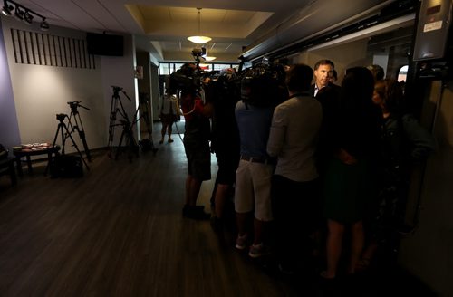 TREVOR HAGAN / WINNIPEG FREE PRESS Canada's Finance Minister, Honourable Bill Morneau, at Stella's on Provencher, Monday, August 15, 2016.