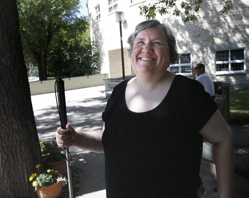 WAYNE GLOWACKI / WINNIPEG FREE PRESS      Volunteers column. Denise Allard, 53, volunteers with the Connect program at A & O: Support Services for Older Adults. Once or twice each week, Denise spends time visiting an elderly person that she has been matched with.  Aaron Epp story August 16 2016
