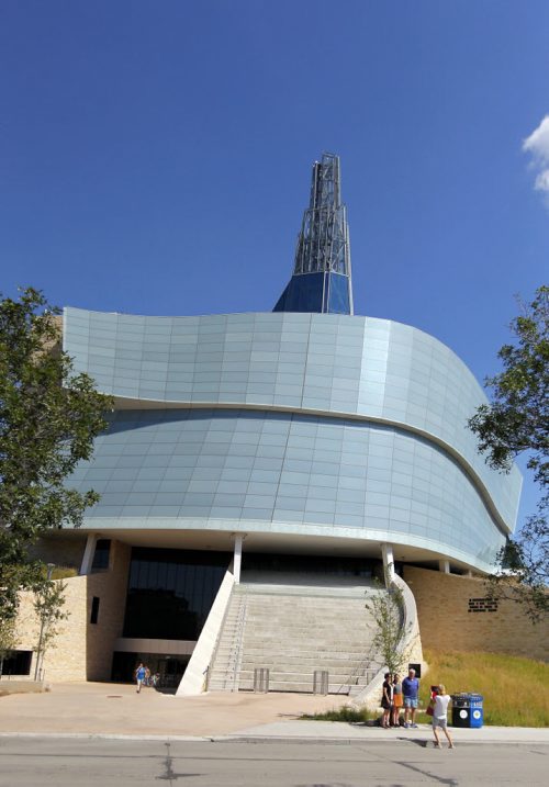 BORIS MINKEVICH / WINNIPEG FREE PRESS The Canadian Museum for Human Rights file photos. This photo taken from in front of the museum on Israel Asper Way.  August 17, 2016
