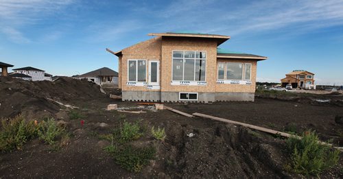 PHIL HOSSACK / WINNIPEG FREE PRESS -  New housing construction in Ridgewood west, bordering the Harte Trail and Perimeter highway. See story.  August 18, 2016