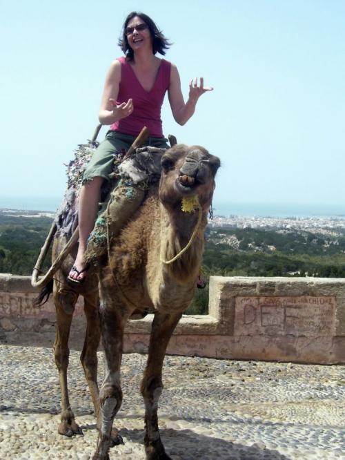 CASABLANCA -- The bad news? I'm a 40-year-old woman from Winnipeg who has just landed in a Muslim country only to learn the airline has lost my luggage. All of my luggage.  Karen rides a camel.  Karen Wiecek/Winnipeg Free Press