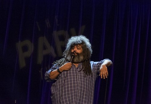 ZACHARY PRONG / WINNIPEG FREE PRESS  Chris Cubas performs at The Park Theatre for the 2016 Oddblock Block Party Comedy Festival on August 25, 2016. The festival runs until Sunday and will see over 50 performers at 29 shows in 6 different locations.