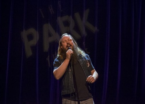 ZACHARY PRONG / WINNIPEG FREE PRESS  Graham Clark performs at The Park Theatre for the 2016 Oddblock Block Party Comedy Festival on August 25, 2016. The festival runs until Sunday and will see over 50 performers at 29 shows in 6 different locations.