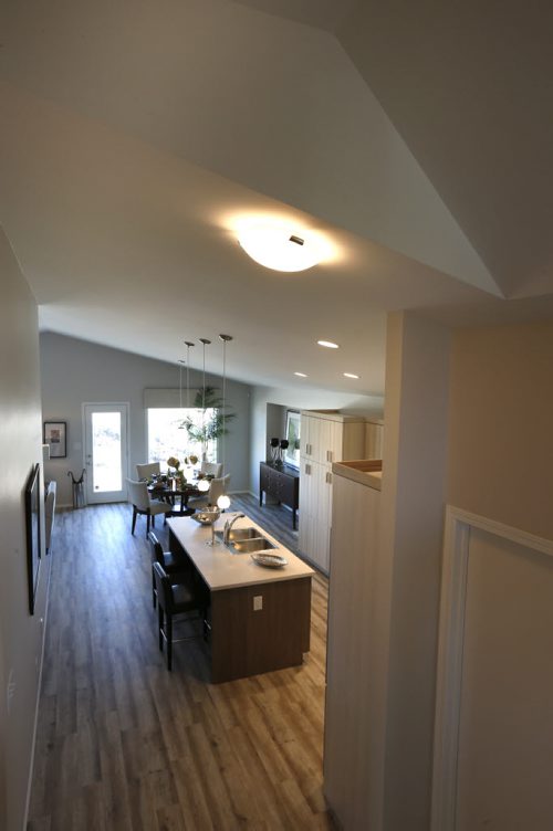 WAYNE GLOWACKI / WINNIPEG FREE PRESS   Homes. The view from the stairs to the master bedroom at 15 Larry Vickar Drive in Devonshire Village (Transcona). The Hilton Homes Spencer Curtis, Todd Lewys story August 29 2016