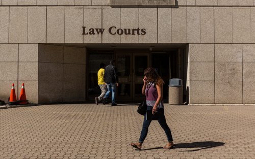 MIKE DEAL / WINNIPEG FREE PRESS The Law Courts building complex at 408 York Avenue. 20160829 - Monday August 29, 2016