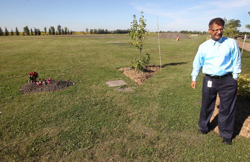 JOE BRYKSA / WINNIPEG FREE PRESS  Abdul Aziz in the Muslim part of the Transcona cemetery- which is relatively new, Aug 30, 2016- (for Sanders Sacred  Ground cemeteries feature)