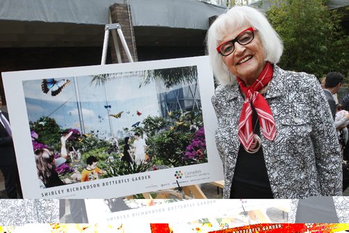 JOE BRYKSA / WINNIPEG FREE PRESSShirley Richardson and her family donated $2.5 million to the Assiniboine Park Conservatory (APC) for the construction and endowment fund for the construction of Canadas Diversity Gardens  For the generous donation APC will name the Shirley Richardson Butterfly Garden which will be a 6000 sq meter indoor horticultural facility which will be the center piece of Canadas Diversity Gardens  Sept 08, 2016 -(See Story)