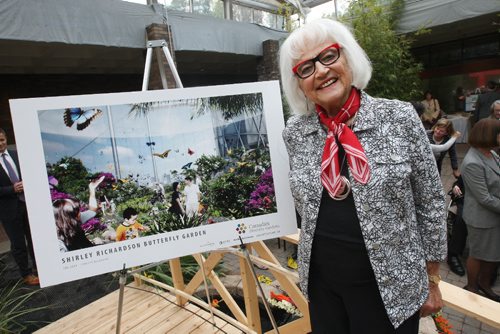 JOE BRYKSA / WINNIPEG FREE PRESS

Shirley Richardson and her family donated $2.5 million to the Assiniboine Park Conservatory (APC) for the construction and endowment fund for the construction of Canadas Diversity Gardens  For the generous donation APC will name the Shirley Richardson Butterfly Garden which will be a 6000 sq meter indoor horticultural facility which will be the centre piece of Canadas Diversity Gardens  Sept 08, 2016 -(See Story)