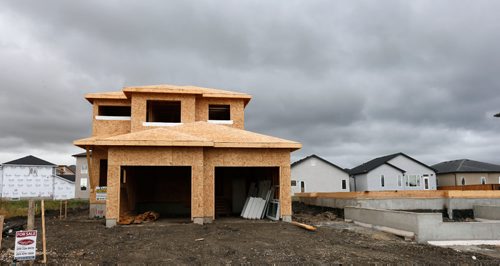 WAYNE GLOWACKI / WINNIPEG FREE PRESS
 
New house construction in River Park South.   Story on proposed growth fees.  Sept. 12 2016